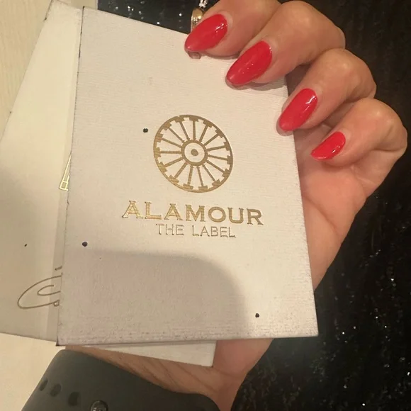 NWT ALAMOUR THE LABEL Ayelet Black Strapless Sweetheart Lace Formal Dress Medium - Picture 10 of 12